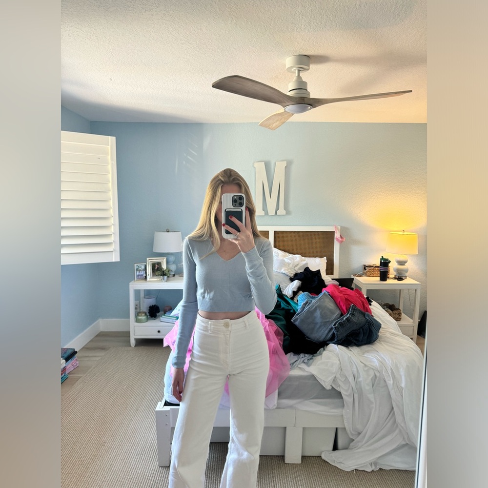 Brandy Melville Sky Blue Crop Top